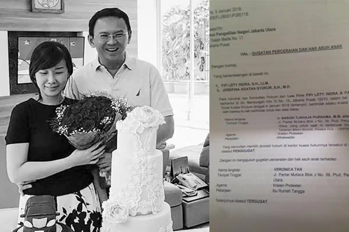 4 Fakta Gugatan Cerai Ahok kepada Veronica Tan, Pengakuan Petugas hingga Pengacara