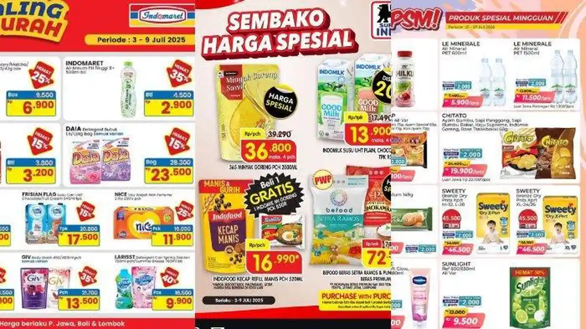Minyak Goreng 2 Liter Mulai Rp30 Ribuan! Cek Daftar Promo JSM Alfamart dan Indomaret 4-6 Juli 2025