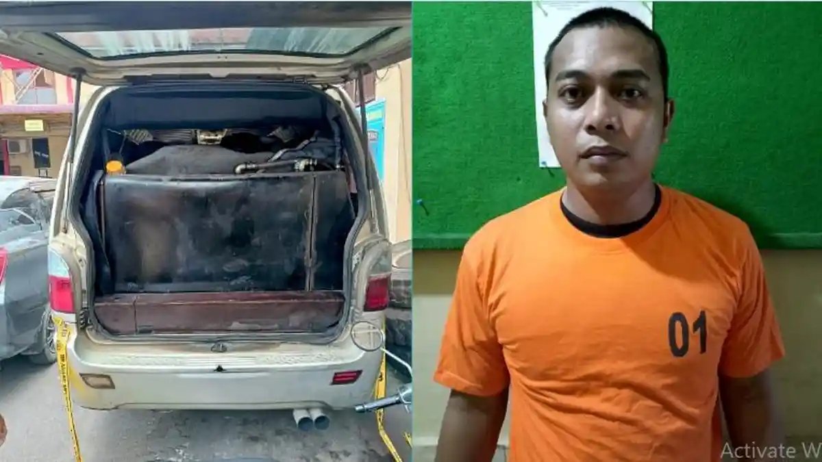 Polres Binjai Tangkap Pelaku yang Modifikasi Mobil untuk Penyalahgunaan BBM, 667 Liter Solar Disita