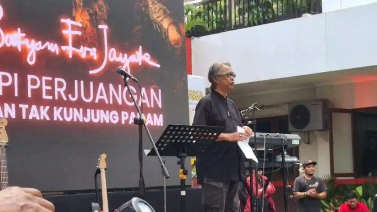 Lengkap, Puisi Butet Kertaredjasa 'Dibakar Luka' yang Dibacakan saat HUT ke-52 PDIP