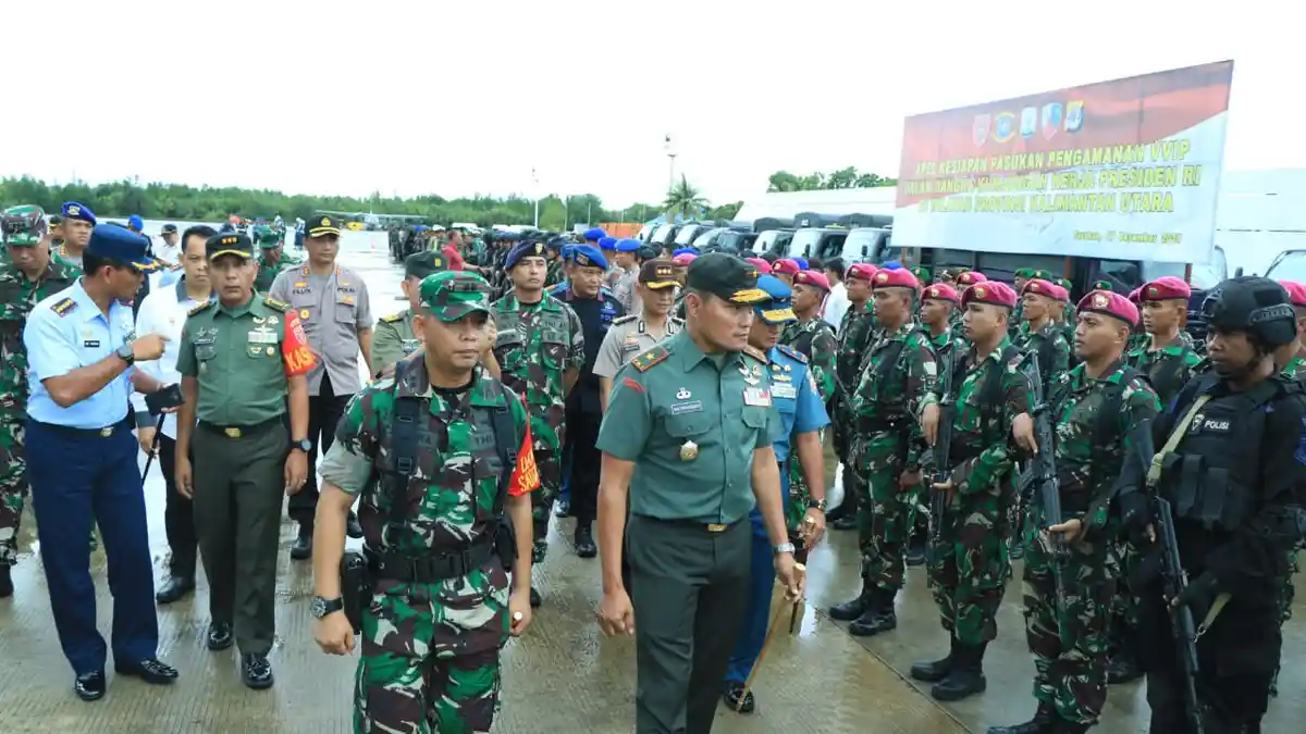 Prajurit Yonmarhanlan XIII Ikuti Apel Kesiapan Pam VVIP