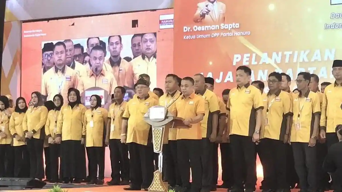 Hadianto Rasyid Resmi Dilantik Jadi Ketua DPD Hanura Sulteng 2024–2029