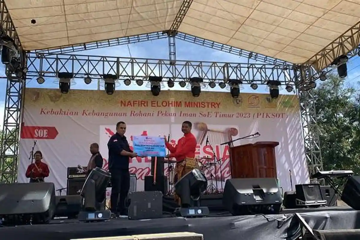 Dukung Pekan Iman Klasis SoE Timur, Bank NTT Sumbang Rp 50 Juta