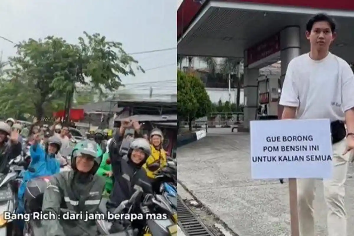 Viral Tiktokers Borong Bensin di SPBU Jaksel Buat Bagi-Bagi ke Warga Secara Gratis, Ini Sosoknya