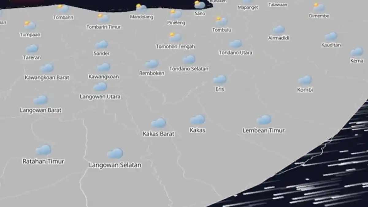 Prakiraan Cuaca di Minahasa Sulawesi Utara Hari Ini Jumat 9 Mei 2025