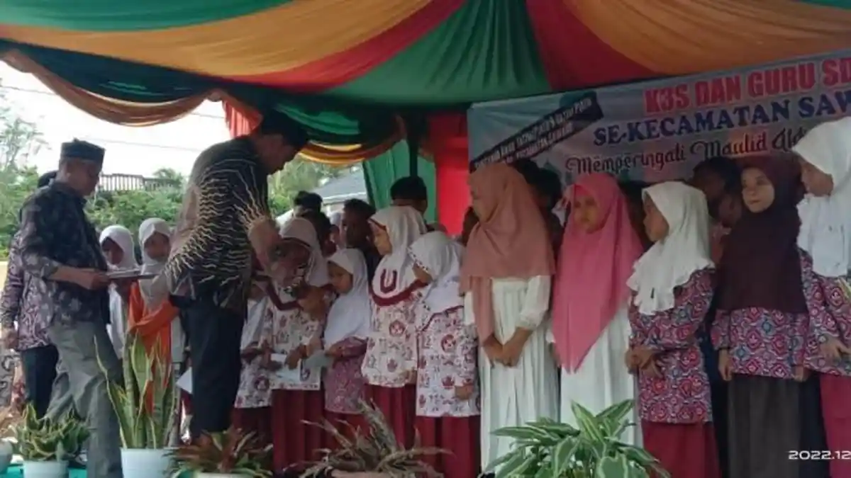 K3S SD dan Guru SD Se-Kecamatan Sawang Aceh Selatan Gelar Maulid dan Santuni Anak Yatim
