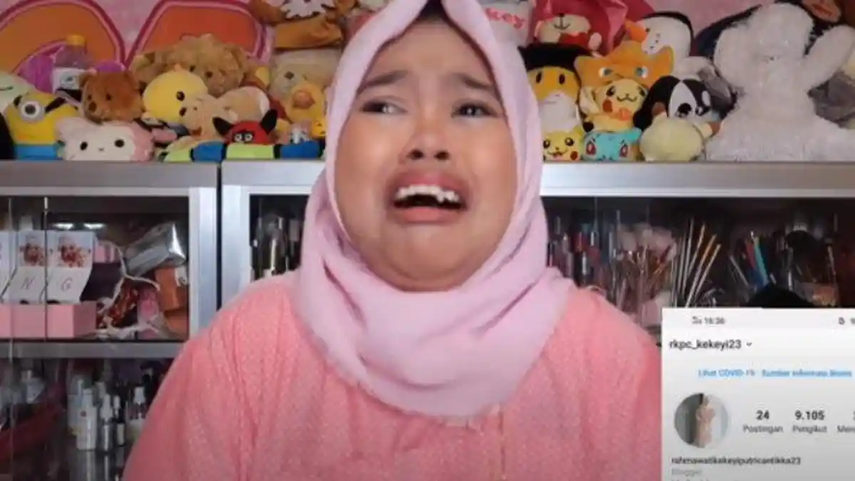 Kekeyi Nangis Kena Musibah, Curhat di YouTube