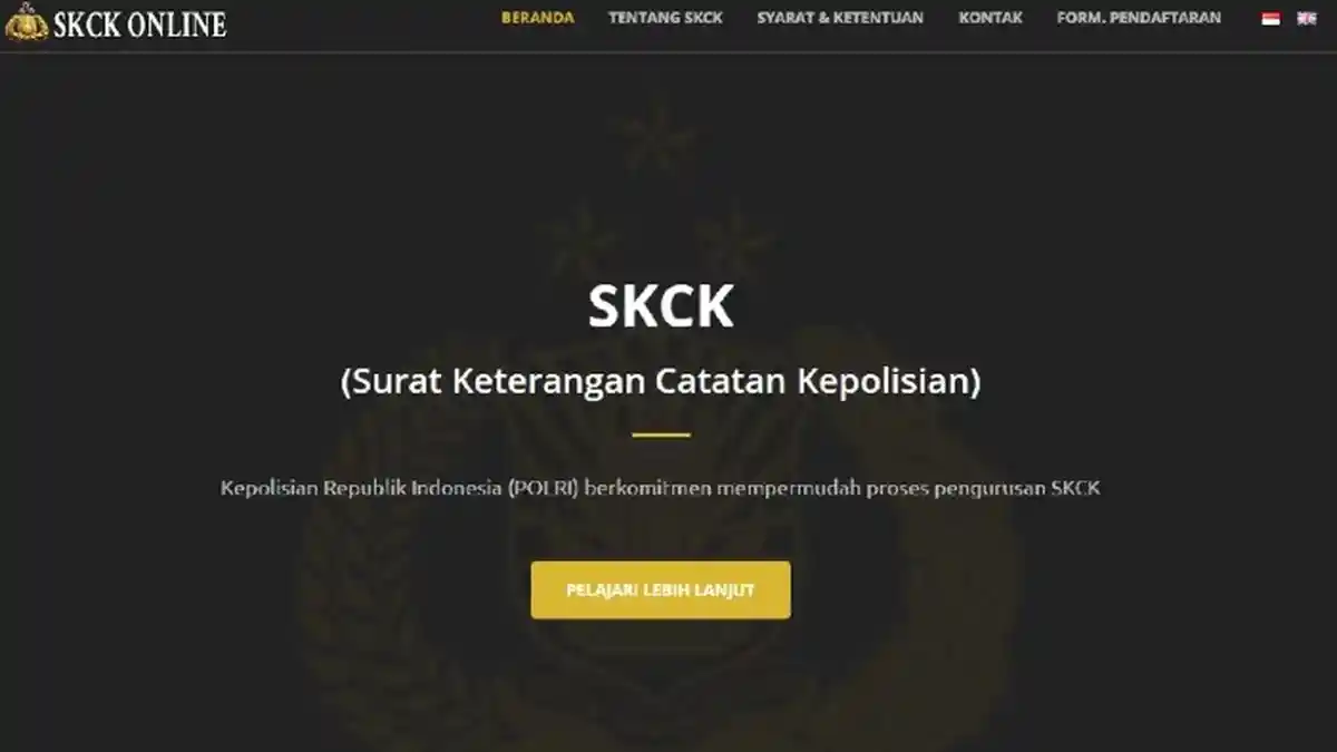 Urus SKCK Jadi Lebih Mudah, Daftar Via Online di skck.polri.go.id, Ini Syarat dan Caranya
