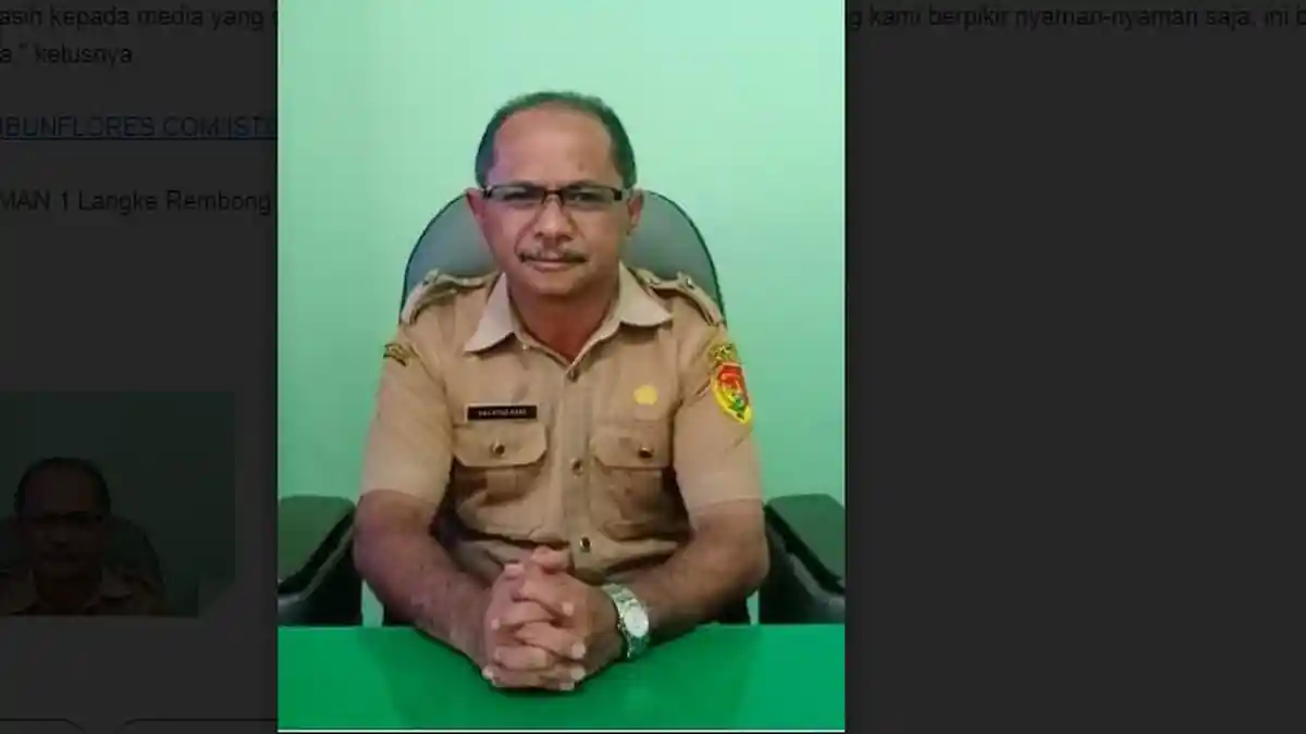 Aliran Sesat Sasar Pelajar di Manggarai, Ini Penjelasan Kepsek SMAN 1 Langke Rembong 