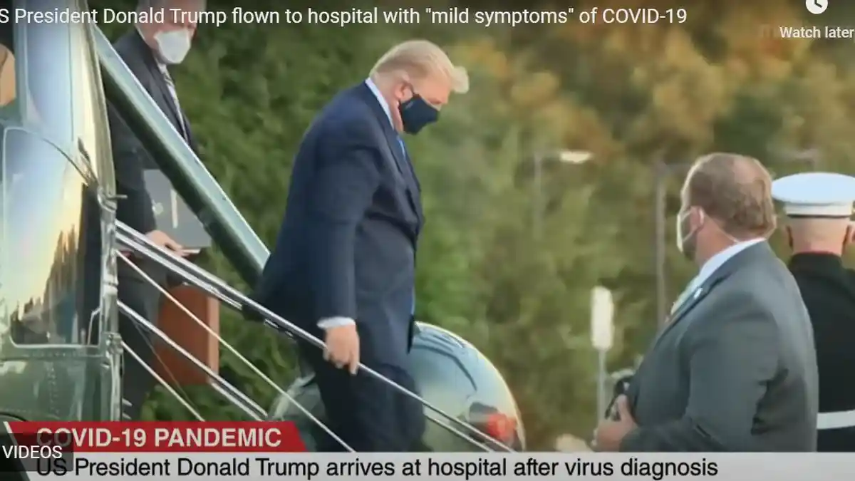 Donald Trump Dirawat di Rumah Sakit Militer, Kerja dan Habiskan Hari dari Kamar Khusus