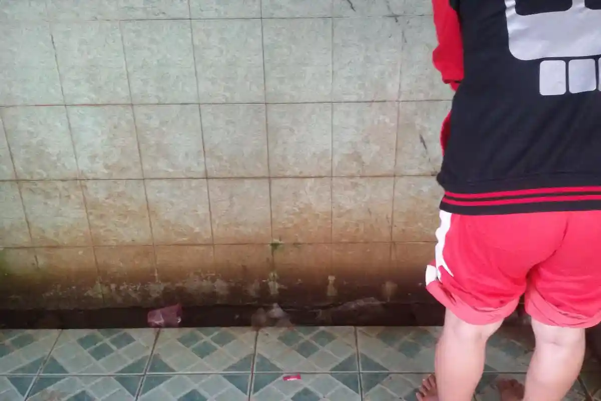 FOTO: Sampah di Tempat Wudu SMAN 1 Bajeng Gowa