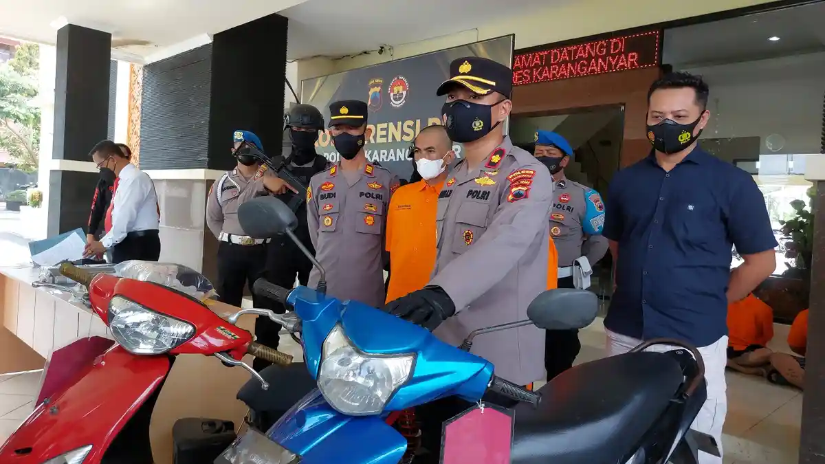Pasutri di Karanganyar Ini Nekat Curi Sepeda Motor, Sudah Lima Kali Beraksi