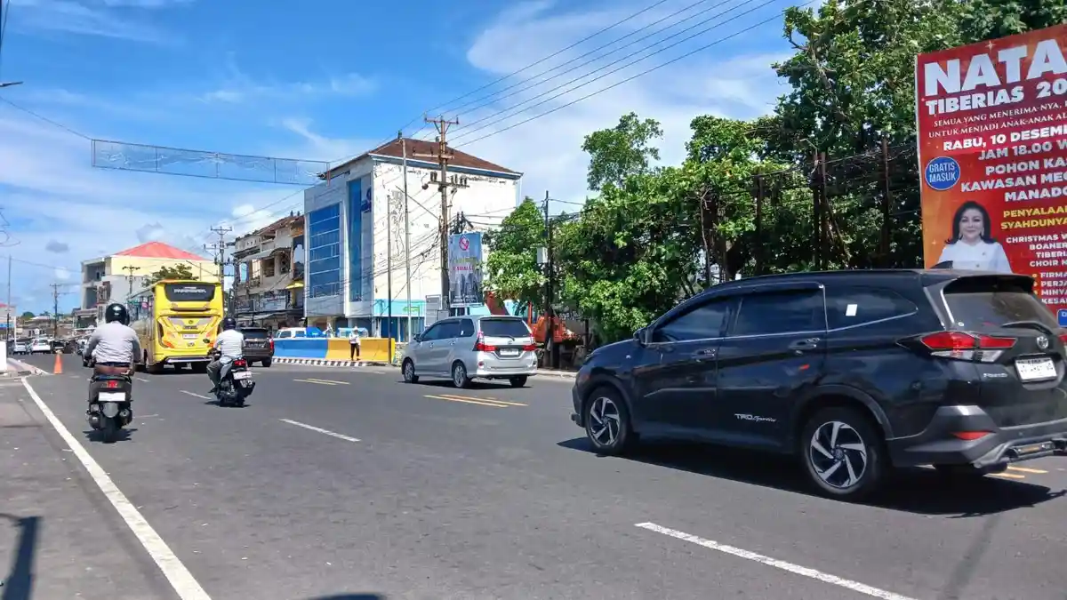 Suasana Kota Manado Hari Pertama 2026, Pusat Keramaian Lebih Lengang