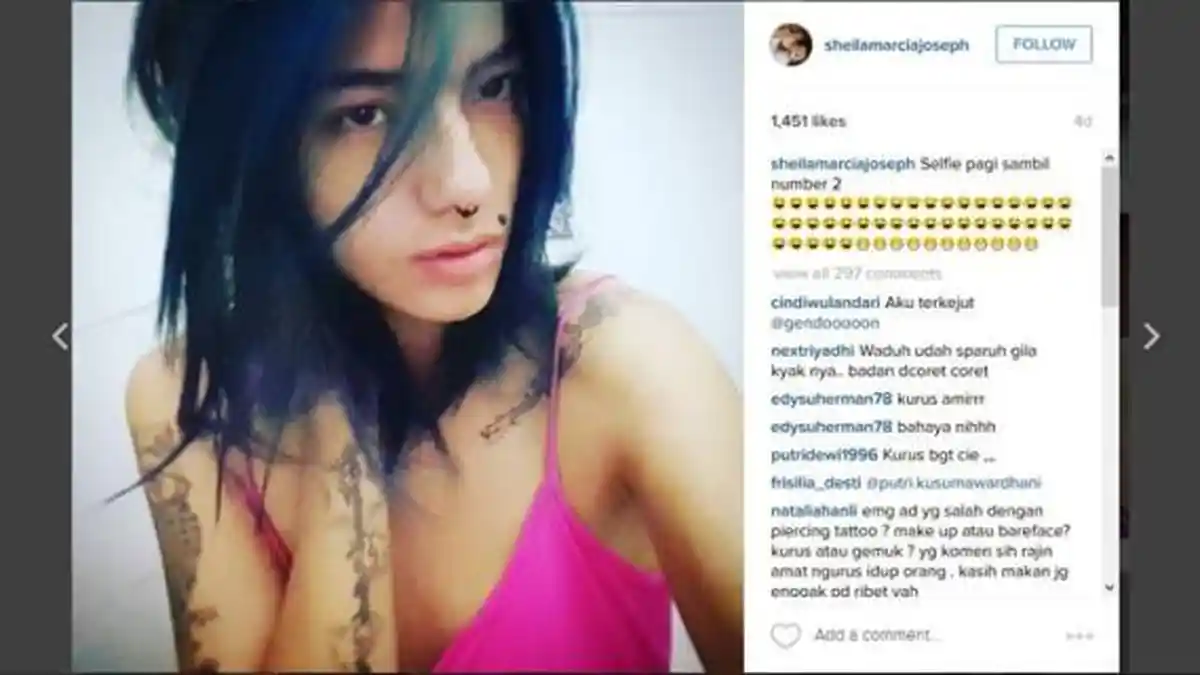 Sheila Marcia Hapus Semua Tato untuk Tinggalkan Kenangan Pahit dan Memulai Hidup Baru