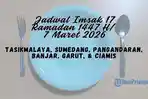 Jam Imsak Sabtu 7 Maret 2026 untuk Tasikmalaya, Sumedang, Pangandaran, Banjar, Garut dan Ciamis