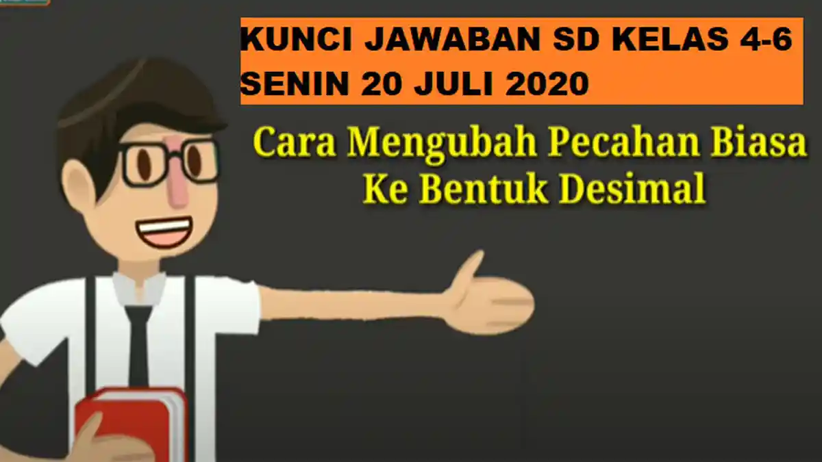Kunci Jawaban SD Kelas 4-6 TVRI Senin 20 Juli 2020: Berapa Cokelat yang Dimiliki Anang Sekarang?