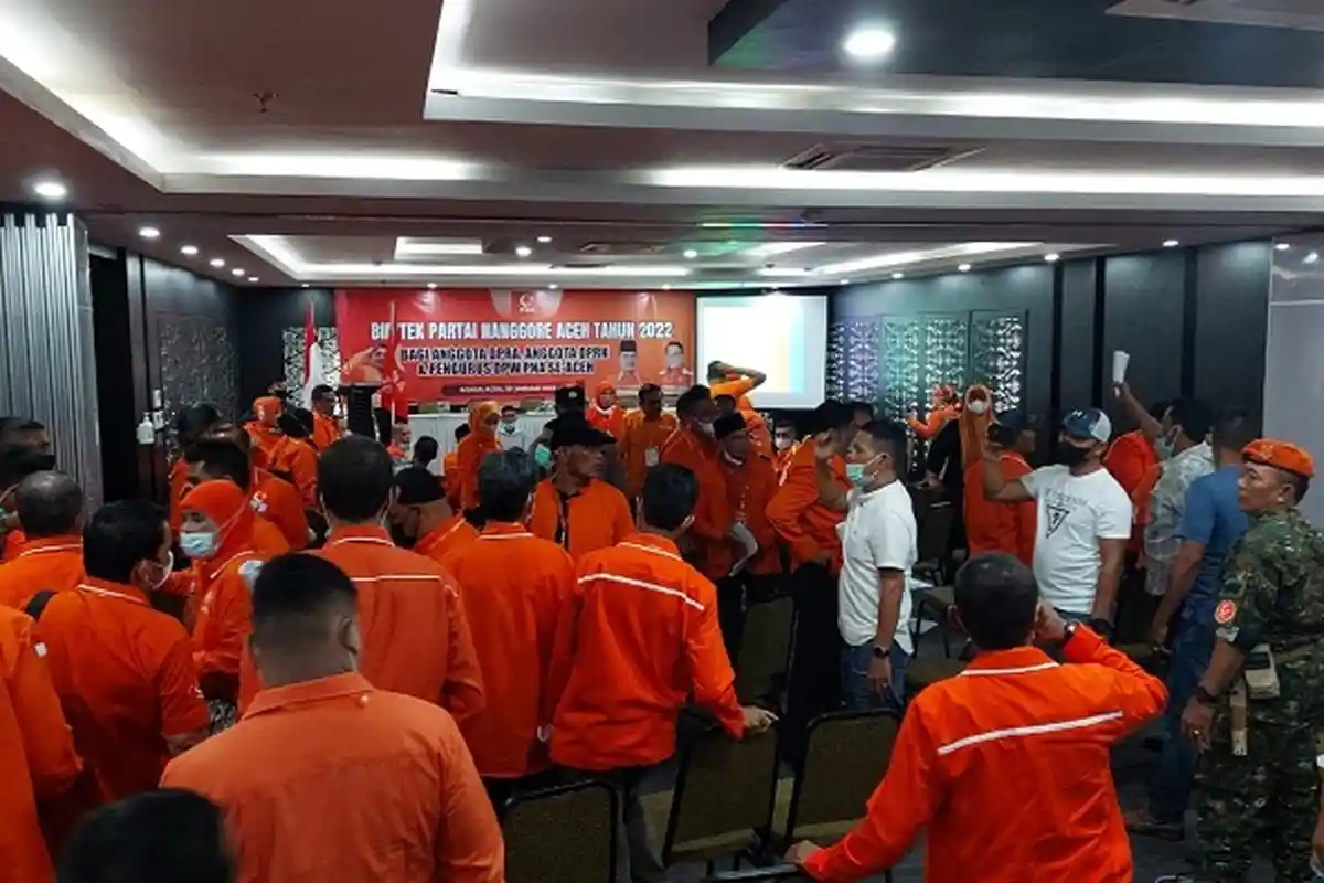 Bimtek PNA Kubu Irwandi Ricuh,  Pendukung Tiyong Bubarkan Acara