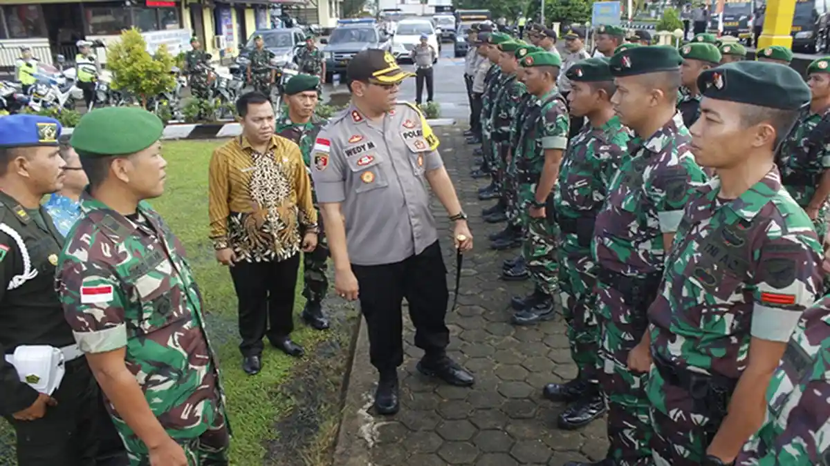 TNI dan Polisi Dukung Pemkab Terapkan Perbup Denda Tak Pakai Masker