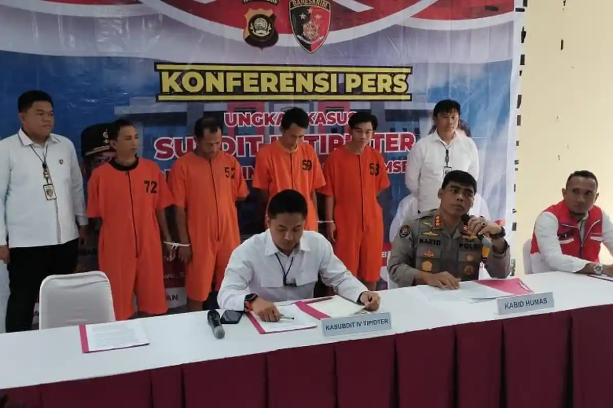 Lima Pelaku Penyalahgunaan BBM Tampung Solar ke Tangki Dexlite