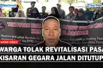 Warga Gelar Aksi Tolak Revitalisasi Pasar Kisaran Gegara Akses Jalan Umum Ditutup