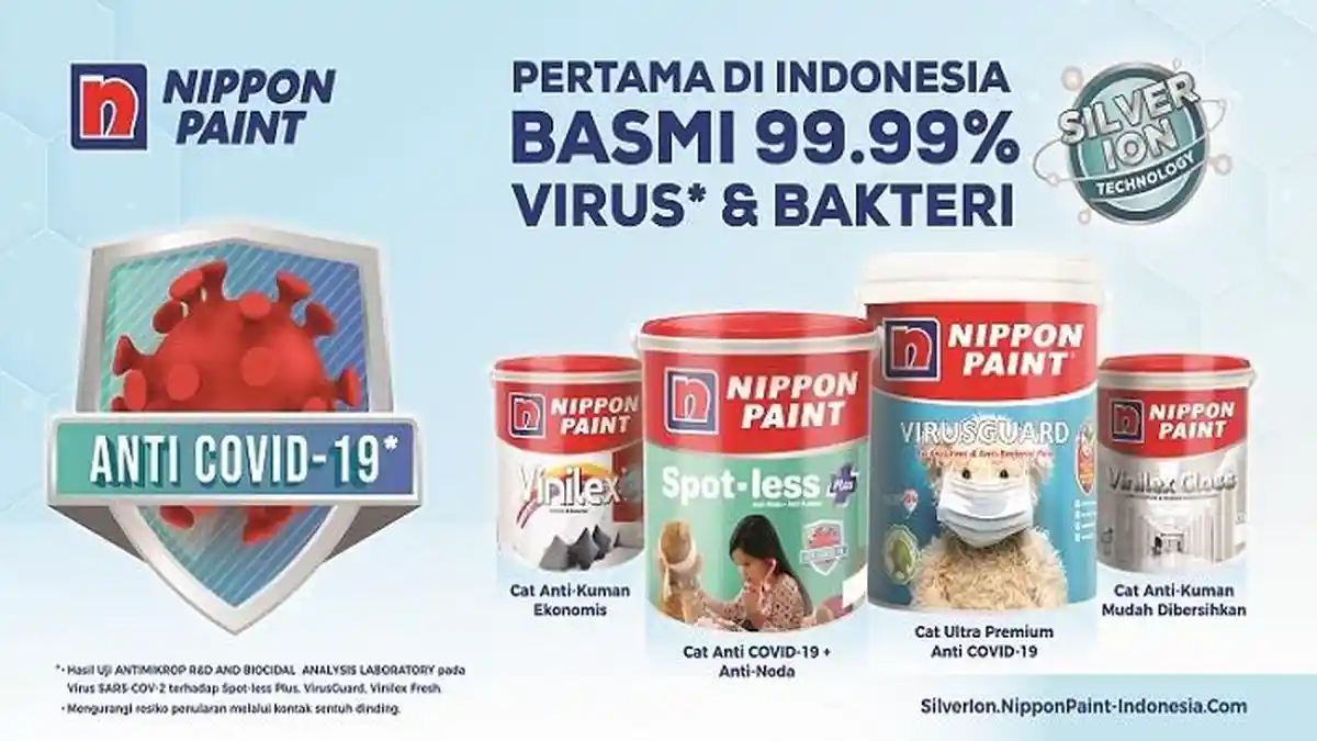 Inovasi Teknologi Silver-Ion Nippon Paint Terbukti Ampuh Basmi Covid-19