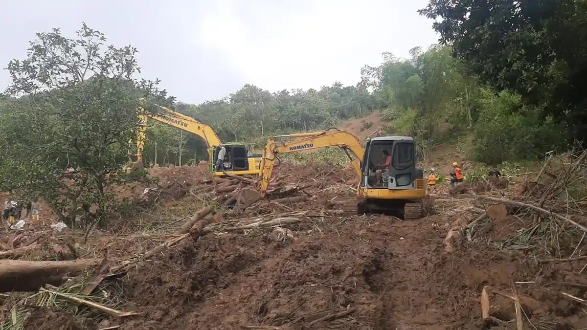 Update Pencarian Korban Longsor di Dusun Blembem Semin, Pencarian Korban Dilanjutkan Hari Ini