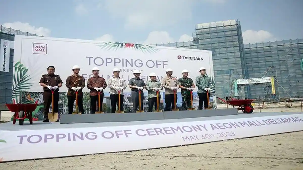 Topping Off, Target Aeon Mall Deltamas Awal Tahun 2024 Segera Beroperasi