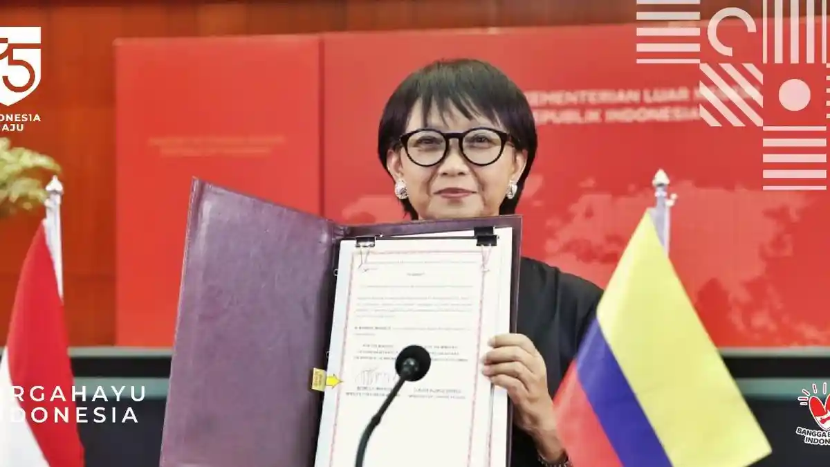 Indonesia - Kolombia Tanda Tangani Persetujuan Pembebasan Visa
