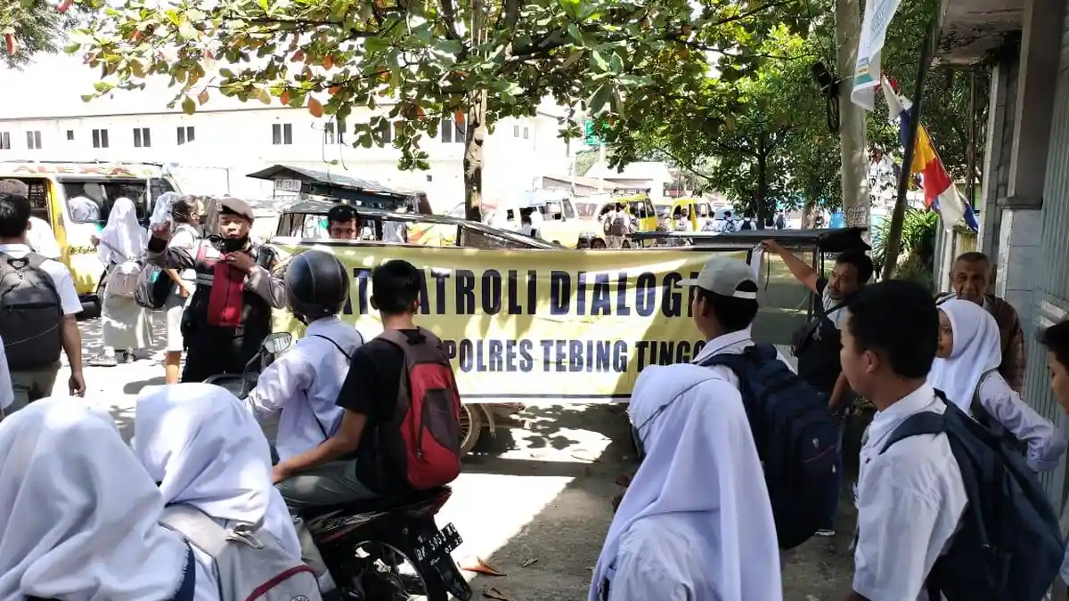 Antisipasi Tawuran Pelajar, Polres Tebingtinggi Gelar Operasi Kasih Sayang