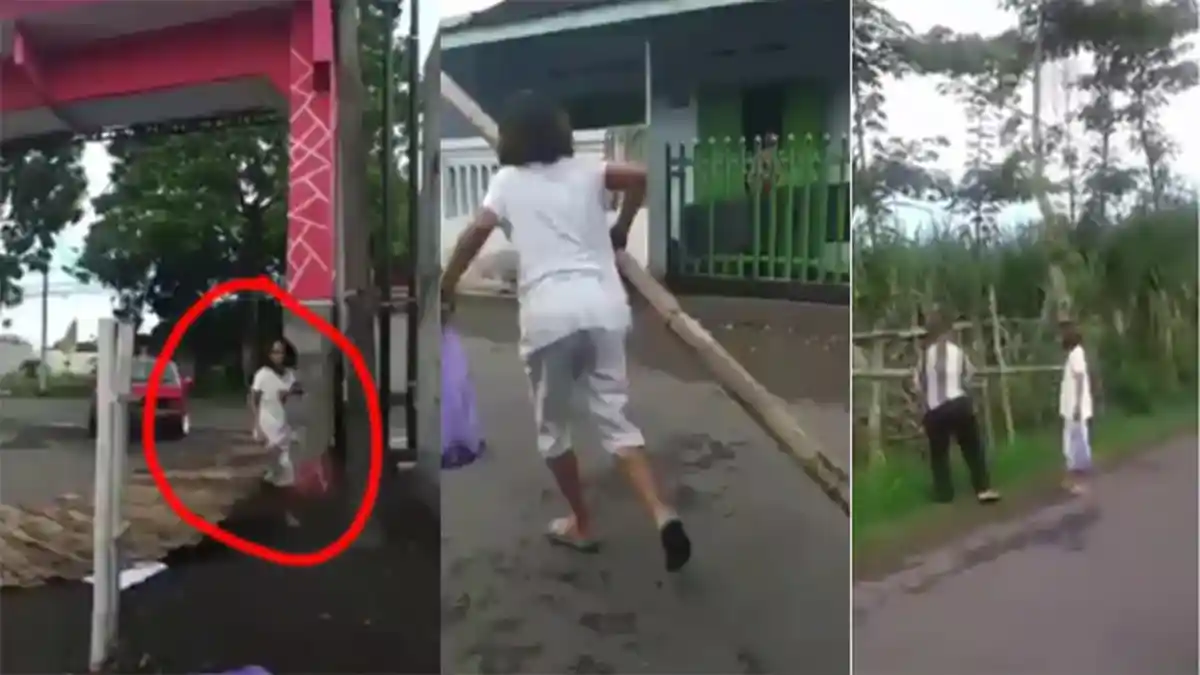 Viral Seorang Ibu Mengamuk Rusak dan Bongkar Portal Gang