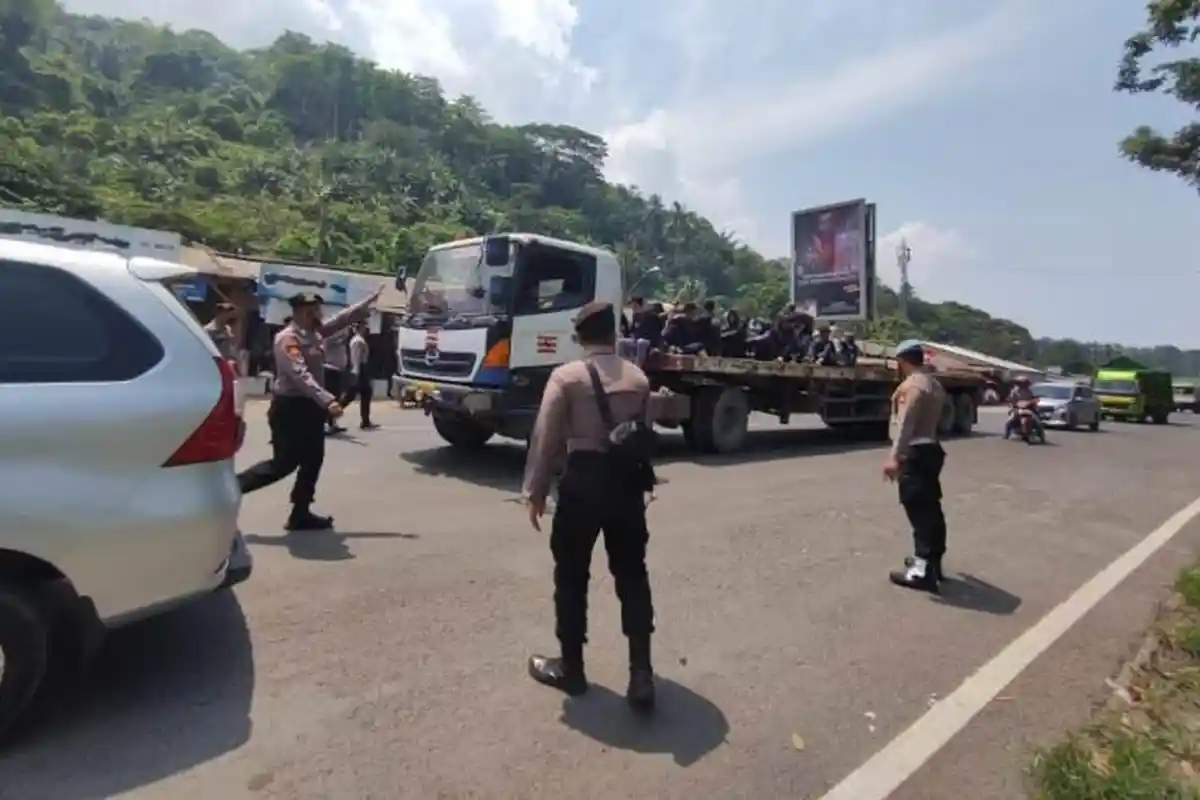 Puluhan Pelajar Asal Lampung Selatan Terjaring Razia Hendak Ikut Demo di Bandar Lampung