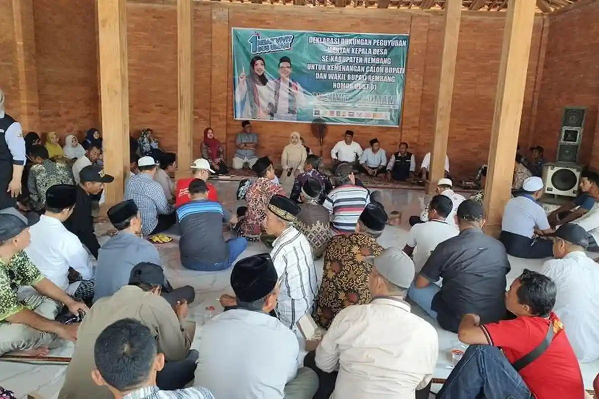 Pilkada Rembang 2024, 200 Mantan Kades Beri Dukungan ke Vivit-Umam
