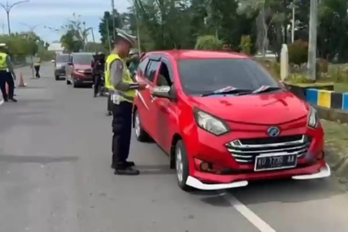46 Kendaraan Ditilang pada Hari Pertama Razia Operasi Patuh Kayan 2025 di Tanjung Selor Kaltara