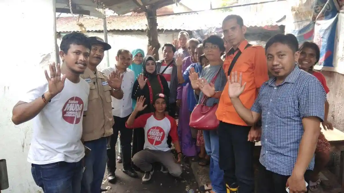 Barisan MudaNA Salurkan Bantuan untuk Korban Kebakaran Bontoala