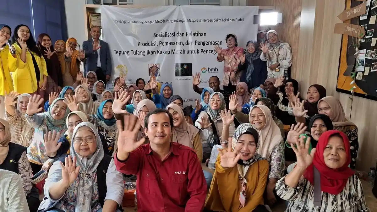 Lawan Stunting, UI Ubah Limbah Tulang Ikan Kakap Merah Jadi Tepung Bergizi di Muara Angke - Tribunjakarta.com