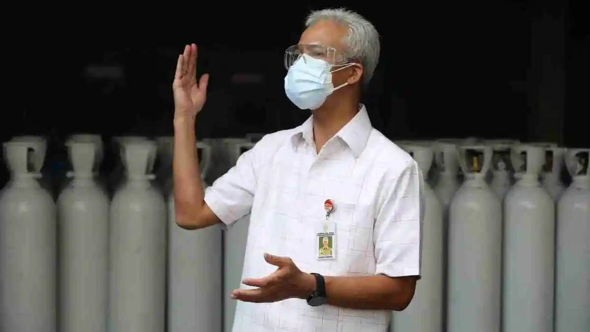 Rumah Sakit Tidak Usah Panik, Gubernur Ganjar Pastikan Stok Oksigen Aman di Jateng, Ini Contohnya