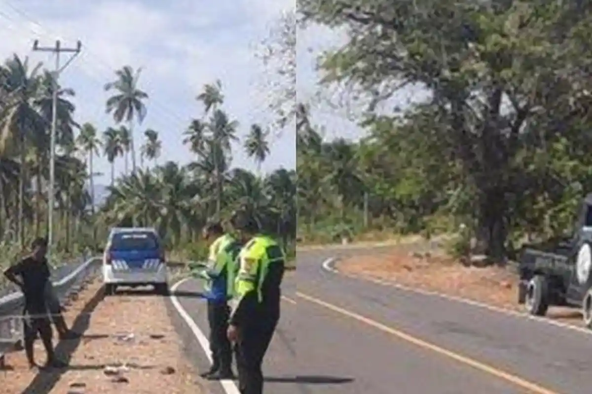 Kecelakaan Maut, 2 Sepeda Motor Tabrakan, 1 Korban Tewas