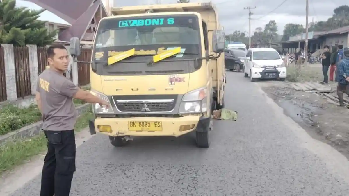 Tragis, Bocah Delapan Tahun di Tapanuli Utara Tewas Dilindas Truk