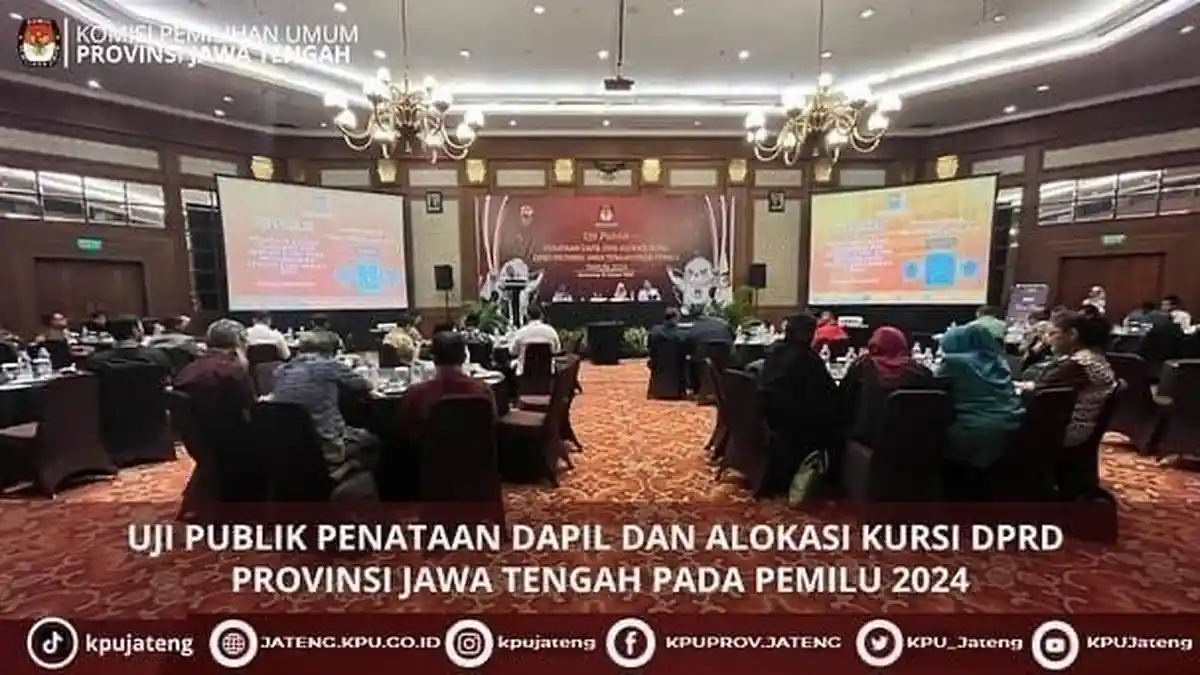 KPU Jateng Gelar Uji Publik Penataan Dapil dan Alokasi Kursi DPRD