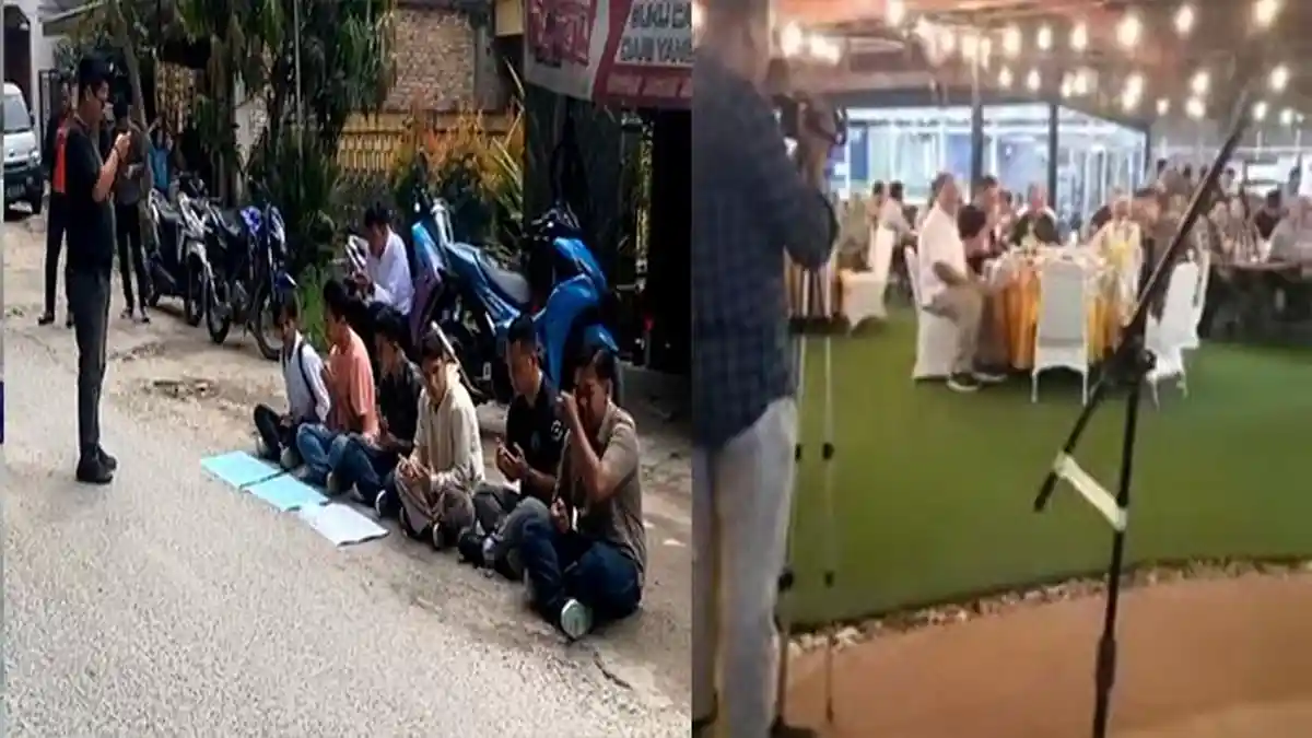 Warganya Tewas Akibat Jalan Rusak, Bupati Asahan Malah Senang-senang Sama Kroninya Gelar Pesta