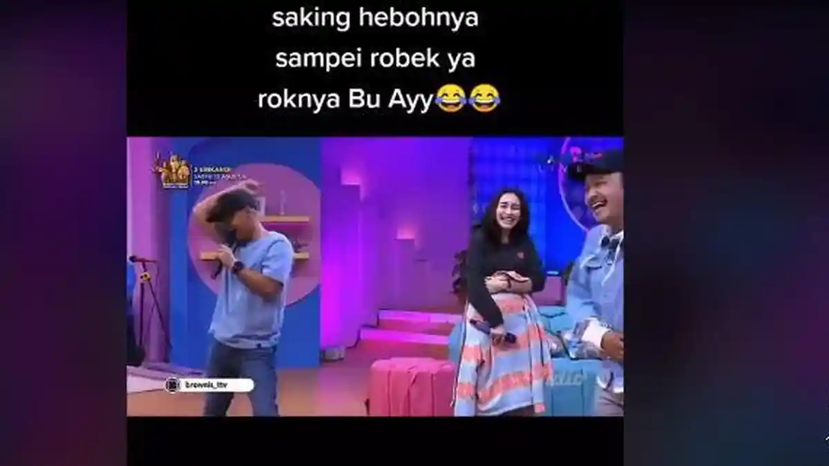 Refleks Wendi Cagur Lihat Rok Ayu Ting Ting Robek di Atas Panggung Heboh: Abang Terbaik
