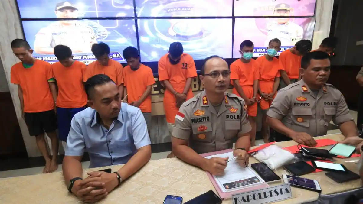 Polisi Amankan Pelaku Begal di Batam, Dua Orang Masih di Bawah Umur dan Berstatus Pelajar