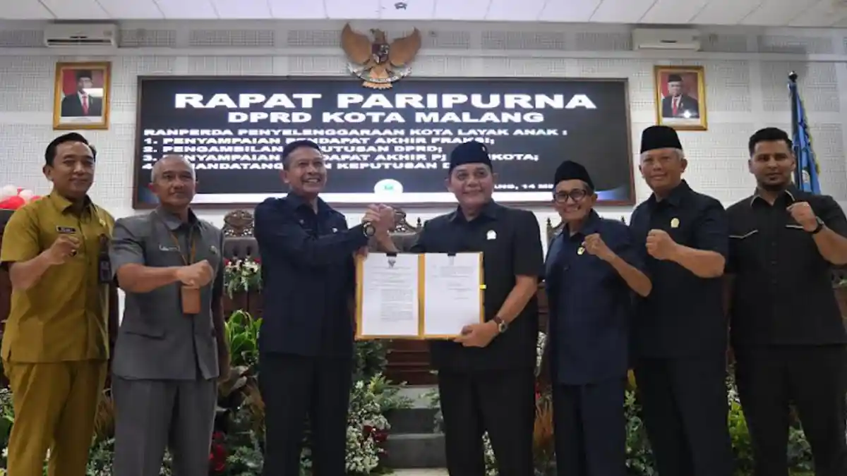 DPRD Kota Malang Sahkan Perda Kota Layak Anak