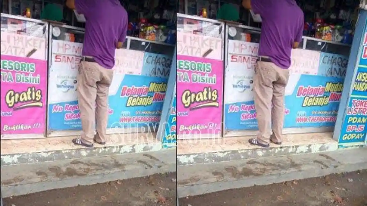Viral, Video Seorang Cowok Hajar Kekasih di Depan Konter HP di Sidoarjo