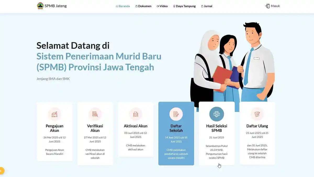 Cara Daftar Ulang SPMB Jateng 2025 Jenjang SMA-SMK, Ini Berkas yang Dibawa