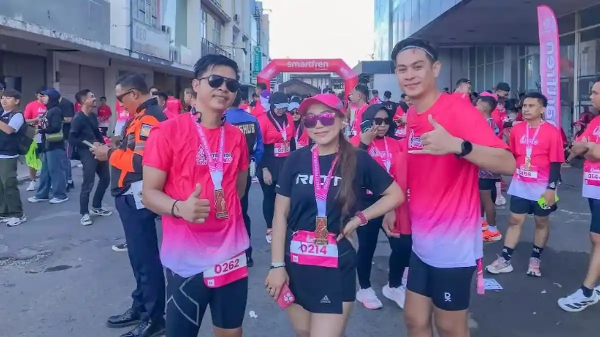 Smartfren Fun Run Gorontalo Tak Hanya Diminati Warga Lokal, Peserta dari Sulawesi Utara Juga Hadir