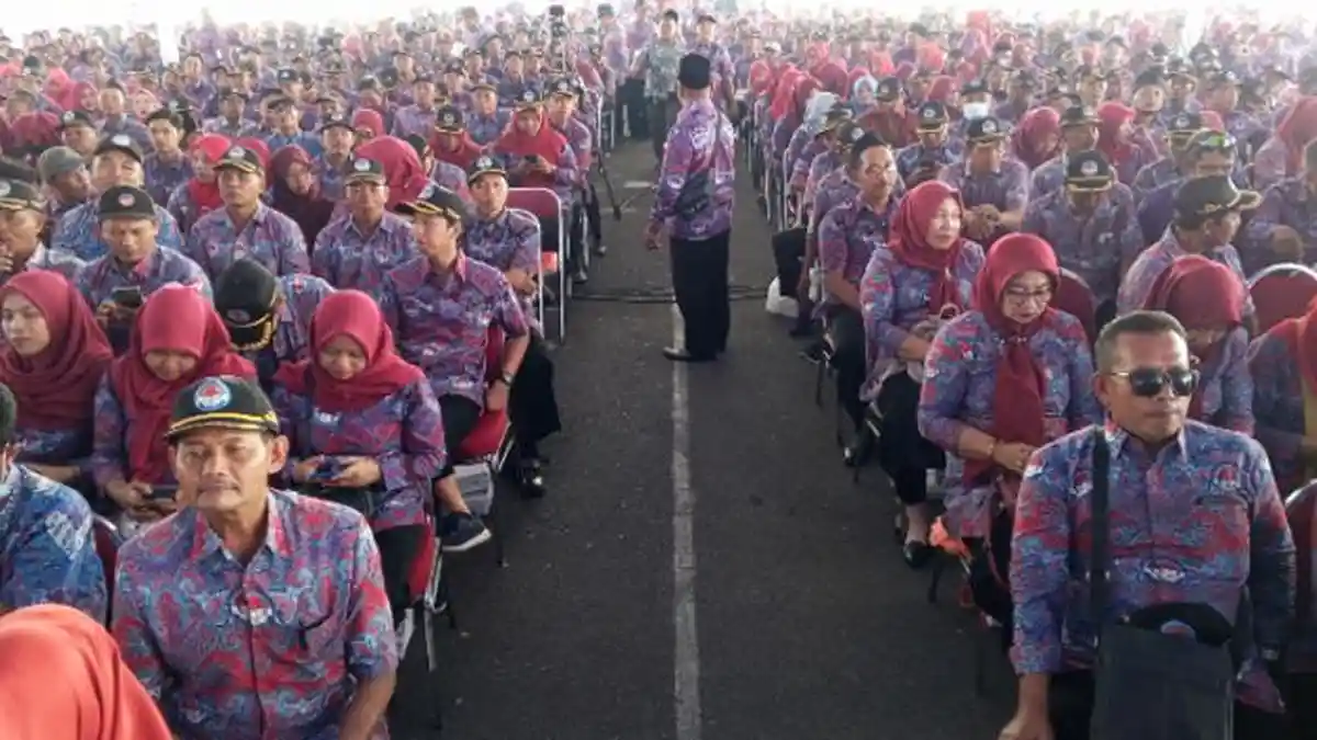 Saat Harlah PPDI ke-18 di Tulungagung, Para Perangkat Desa Minta Honor Dari Pemprov Dibayar Perbulan