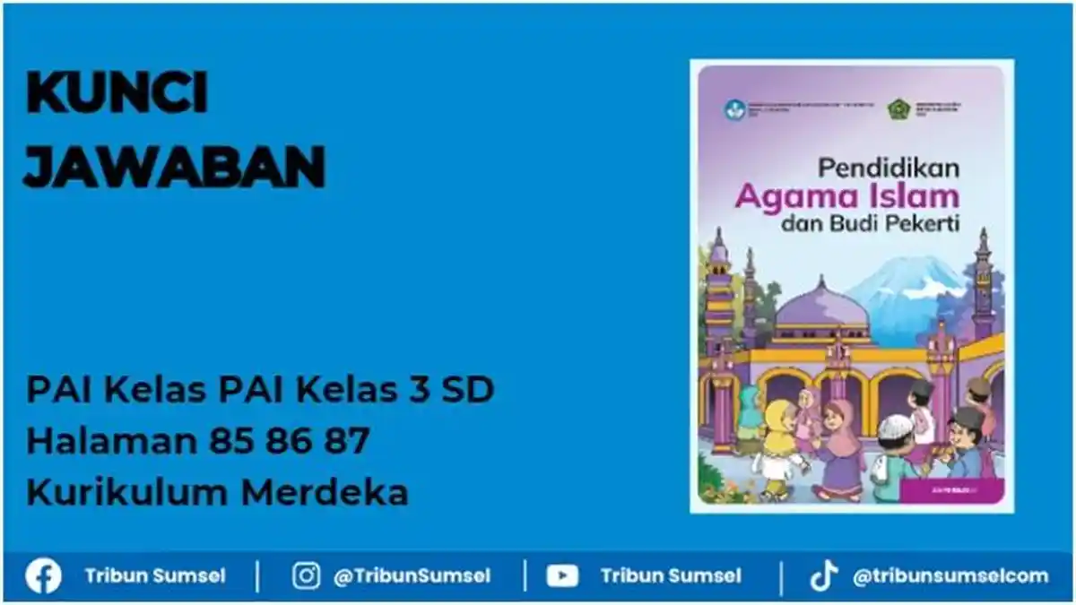 Kunci Jawaban PAI Kelas 3 SD Halaman 85 86 87 Kurikulum Merdeka, Kuuji ...
