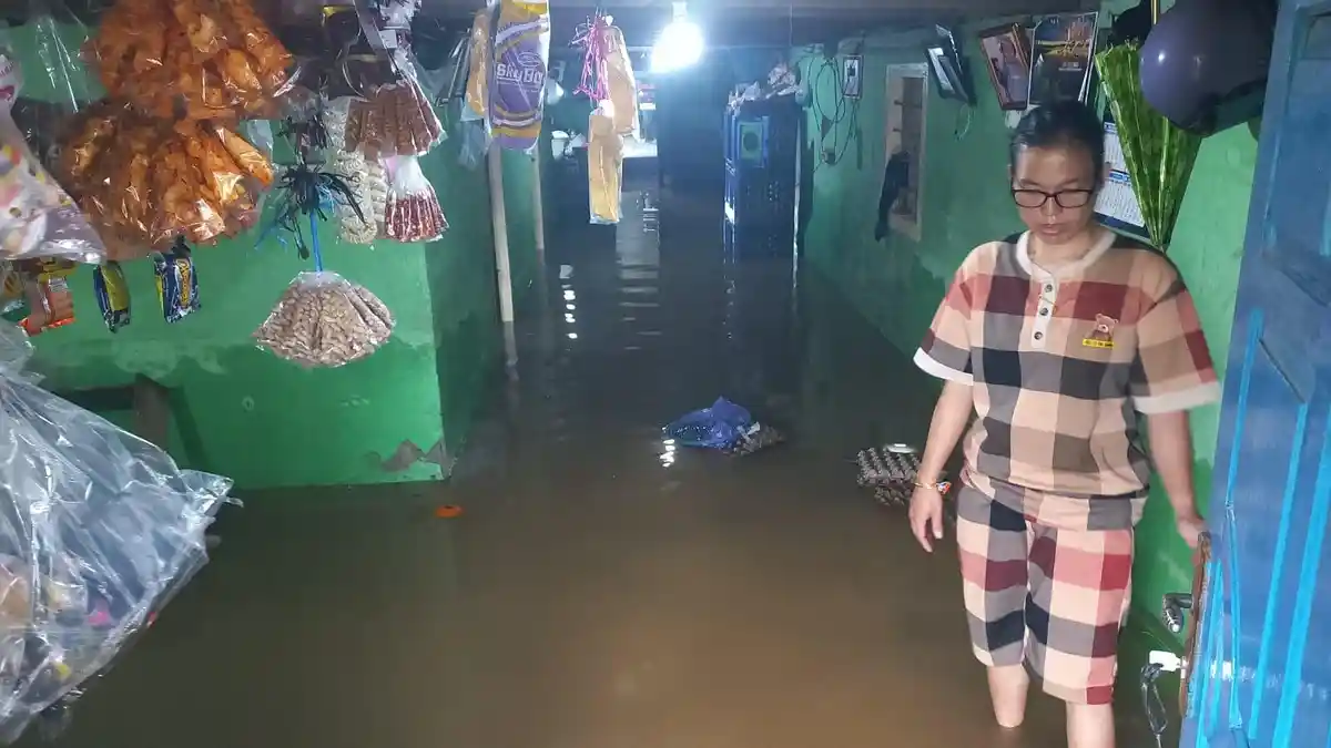 Sungai Way Laay  Pesisir Barat Meluap, Desa Way Nukak Banjir