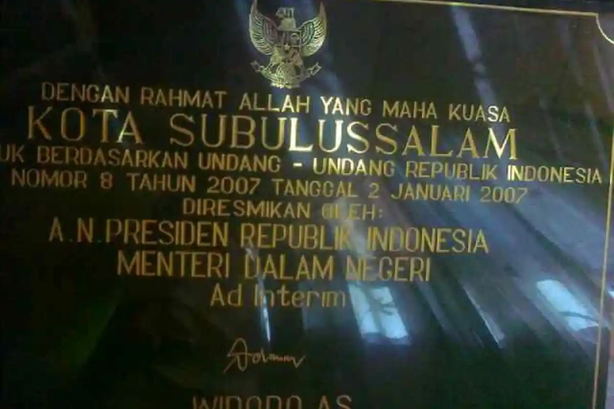 Hari Ini, 13 tahun lalu Pj Wali Kota Pertama Subulussalam Dilantik
